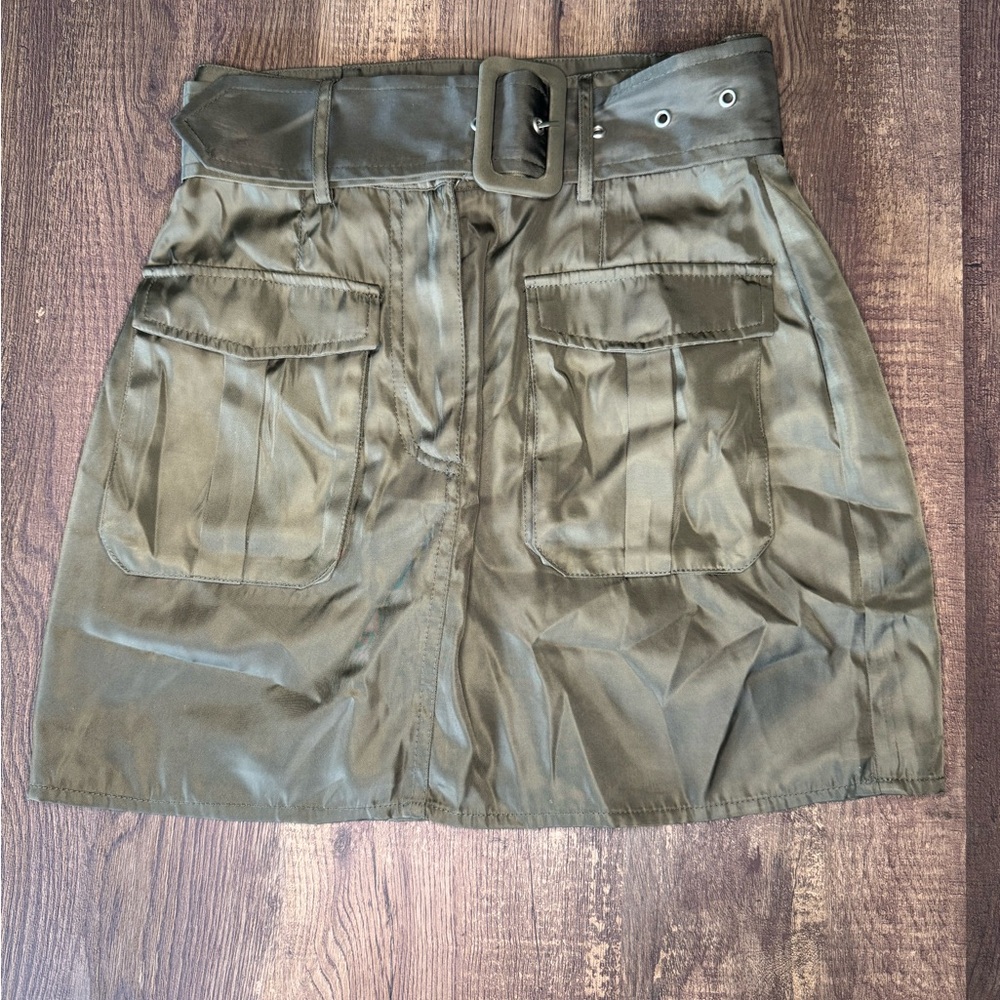 Nina Olive Green Skirt